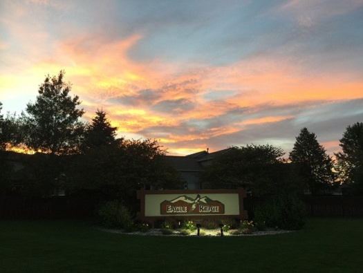 Landscaped and Lighted Entrances